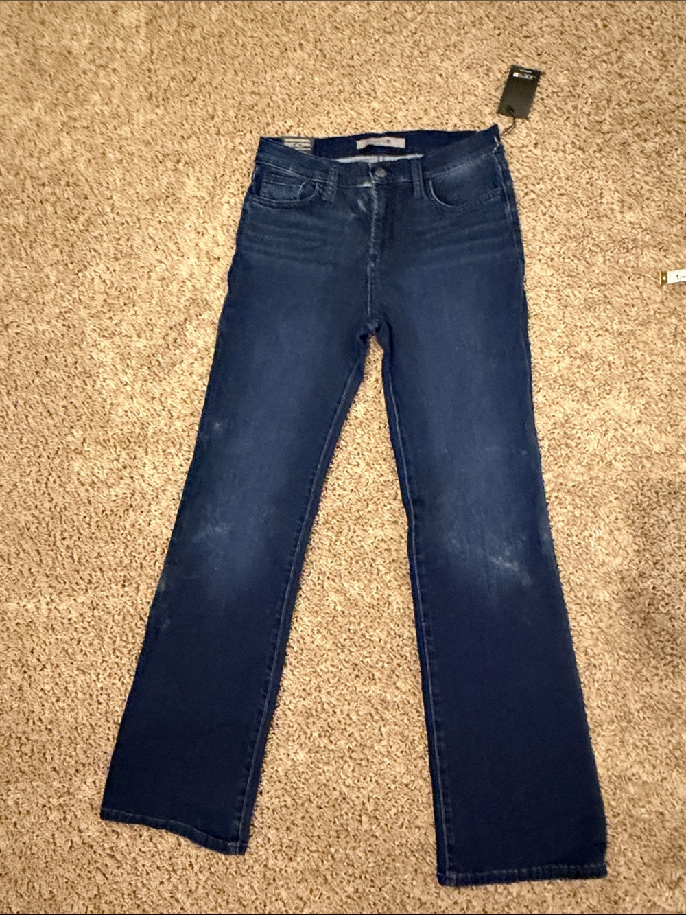 Joe's Jeans Dark Indigo Distressed Bootcut Jeans